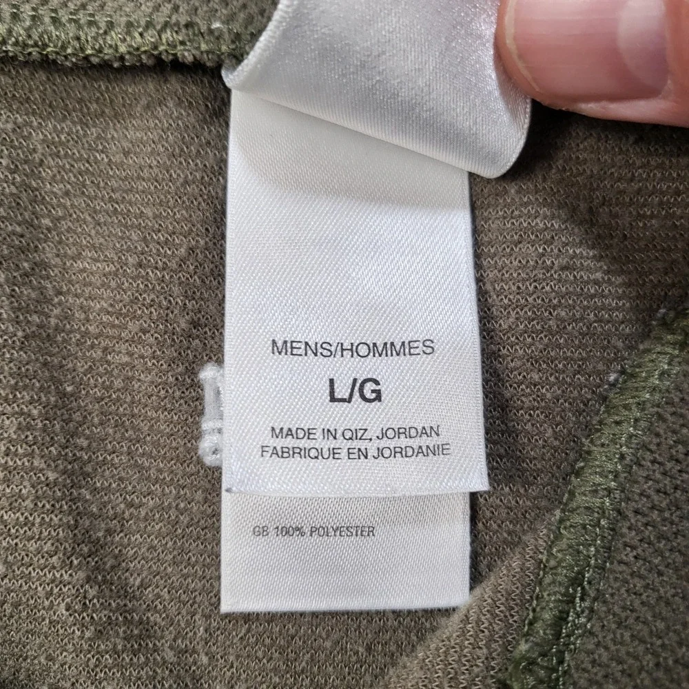 The North Face Flight Series Mens‎ Large Olive Green 1/4 Zip Pullover A579 L